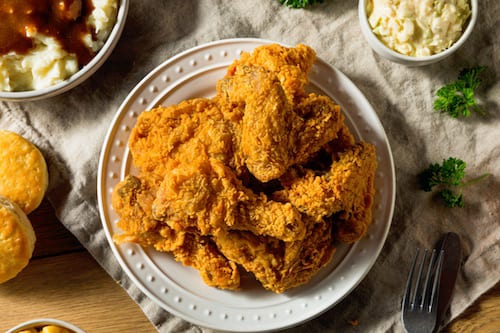 Fried Chicken 2 Thighs.