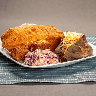Fried Chicken Breast, Thigh, Leg